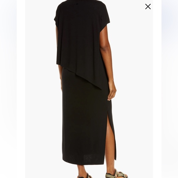 Sweaty Betty Black Mellow Midi Dress Size Small - Picture 3 of 11